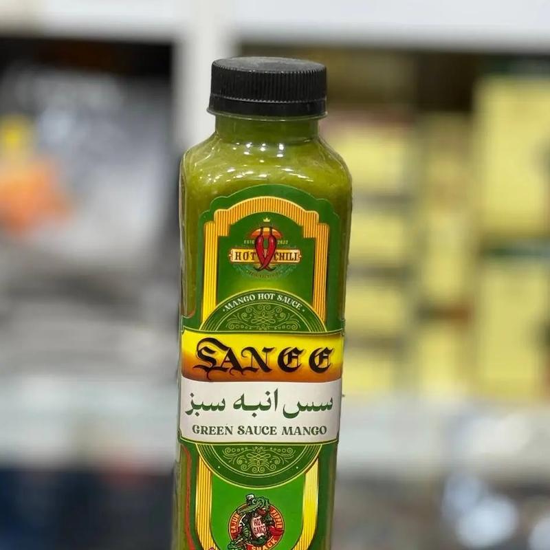 سس انبه سبز تند سانی | Sanee Green Mango Hot Sauce - وزن 550 گرم