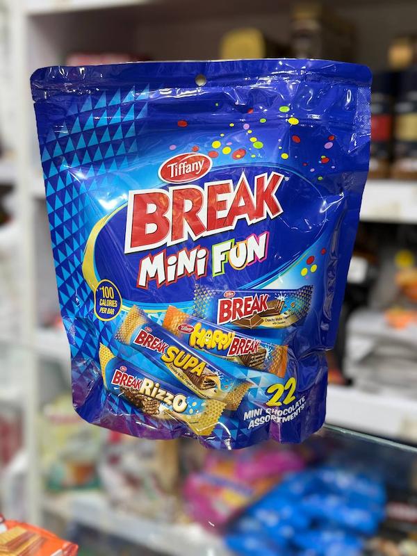 بریک مینی فان تیفانی (Tiffany Break Mini Fun) - بسته ترکیبی ۲۲ عددی ویفر شکلاتی