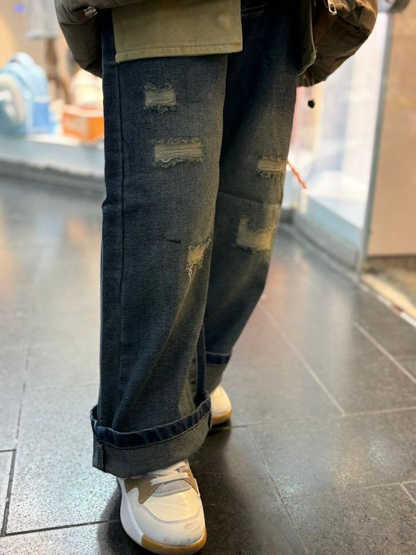 شلوار بگ جیب کرم