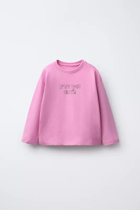 بلوز تک ZARA مدل Love your bestie