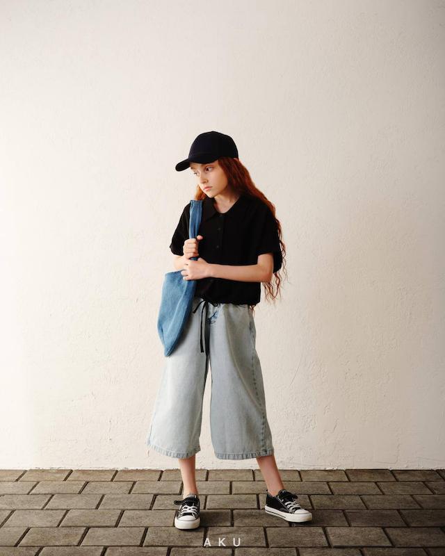 شلوار جین واید لگ بچگانه