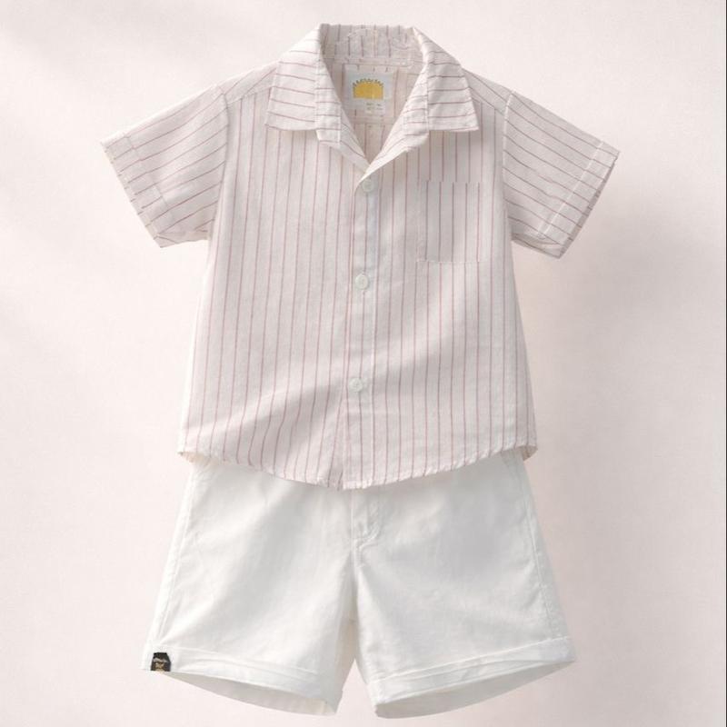 ست پیراهن و شلوارک کتان