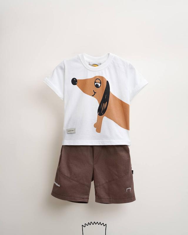 ست تیشرت شلوارک بچگانه مدل پا‌پی