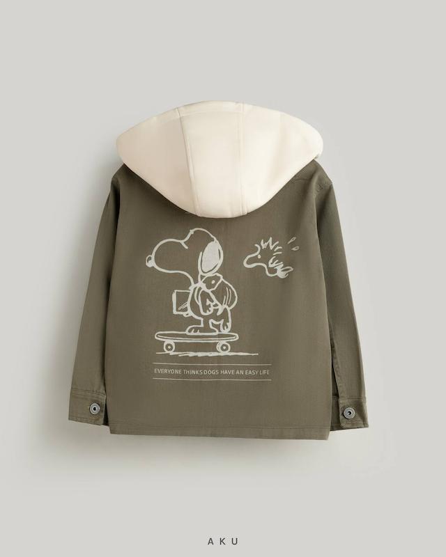 کت کتان کلاه دار بچگانه