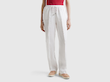شلوار لینن زنانه بگ بنتون | Benetton Linen Pants