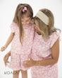 ست تاپ و شلوارک دخترانه طرح پلنگی صورتی | ست مادر و کودک