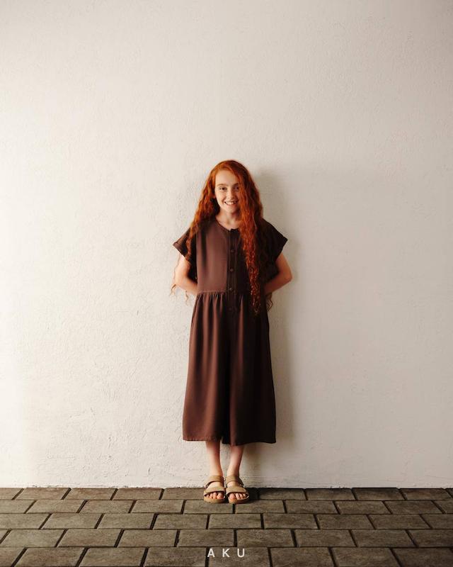 سرهمی دخترانه لینن | Lightweight Linen Jumpsuit – Girls’ Summer Style