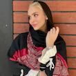 شال مشکی آلبالویی 🖤🍒