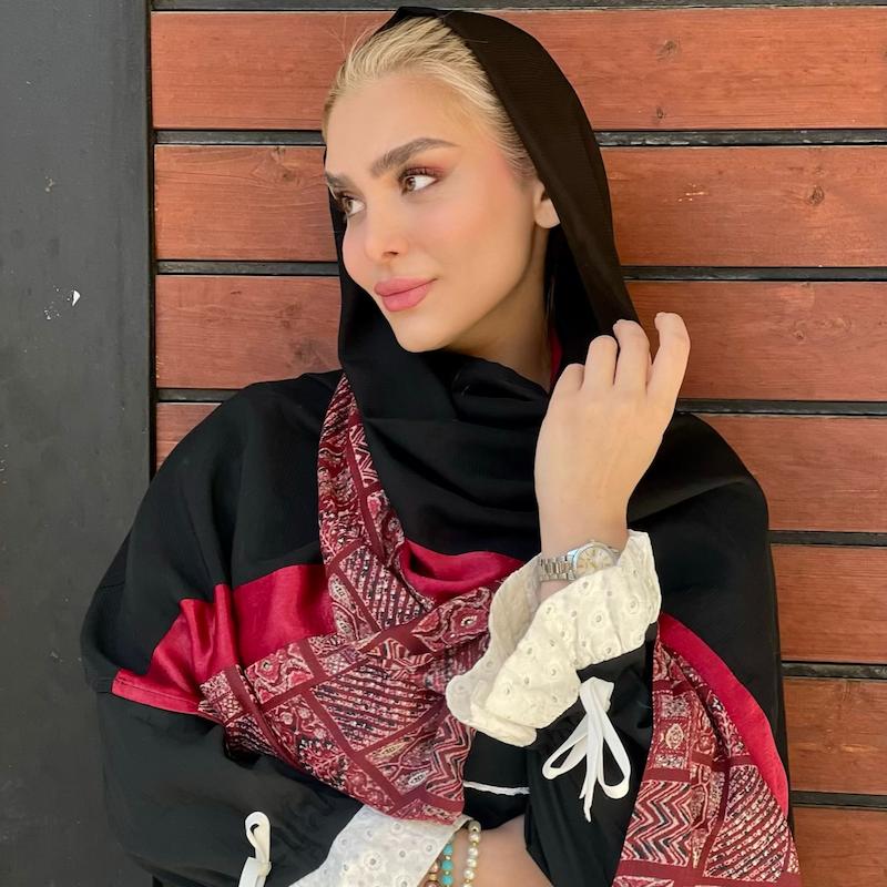 شال مشکی آلبالویی 🖤🍒