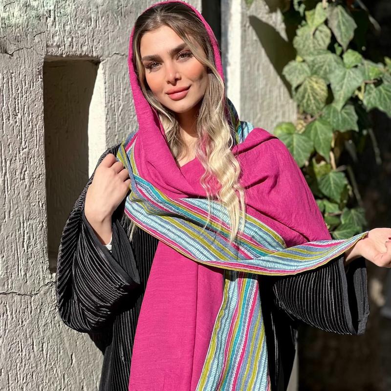 شال سرخابی رنگی 🌈