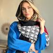 شال مشکی سفید 🌹