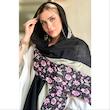 شال مشکی گل دار🌸