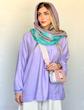 شال بنفش آینه کاری هندی 💜
