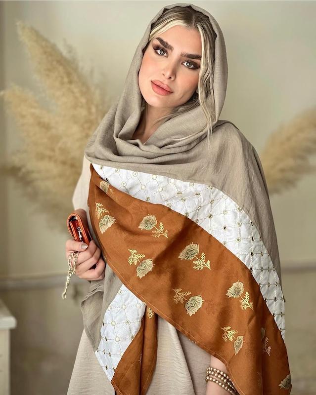 شال سدری آجری 🏵️