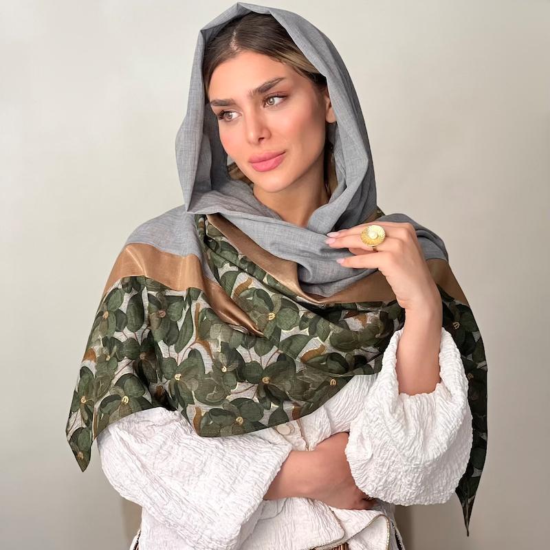 شال طوسی سبز 🌱