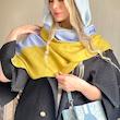شال آبی خردلی 🩵💛