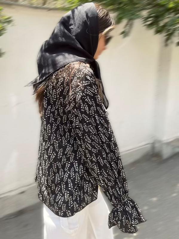 شومیز حریر گندم 🌼