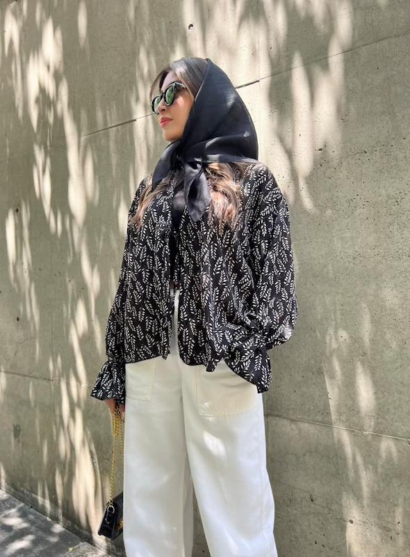 شومیز حریر گندم 🌼