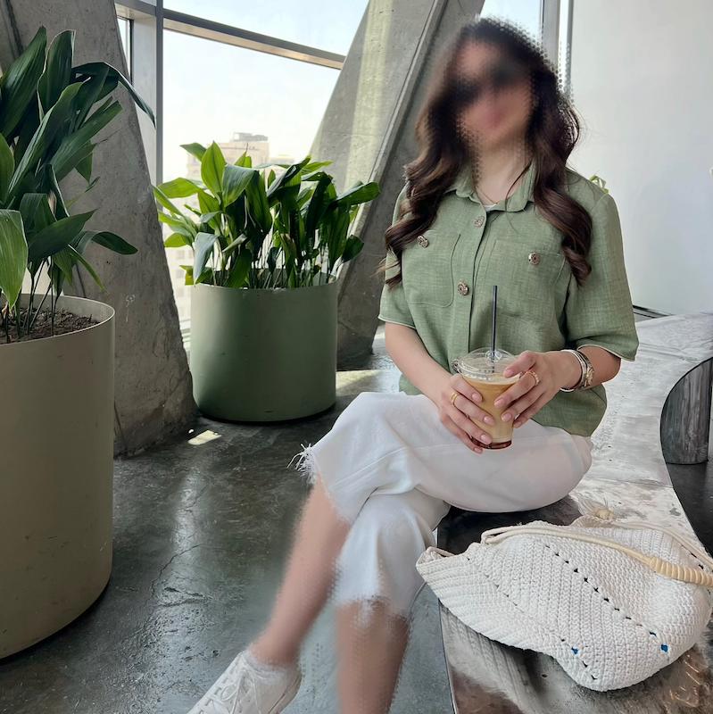 شومیز سبز sage ✨🍀