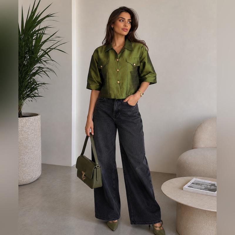 شومیز olive 🫒🕊️