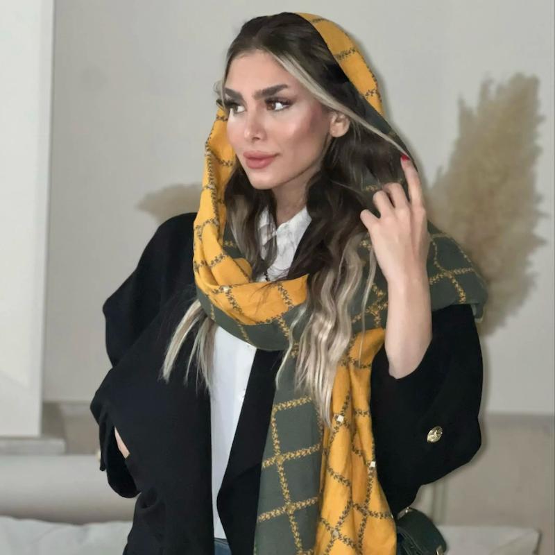 شال موهر وارداتی طرح هرمس ✨🩷