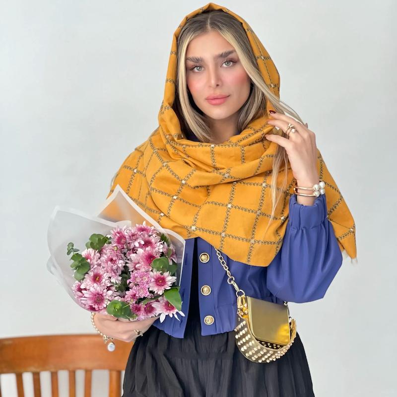 شال موهر وارداتی طرح هرمس ✨🩷