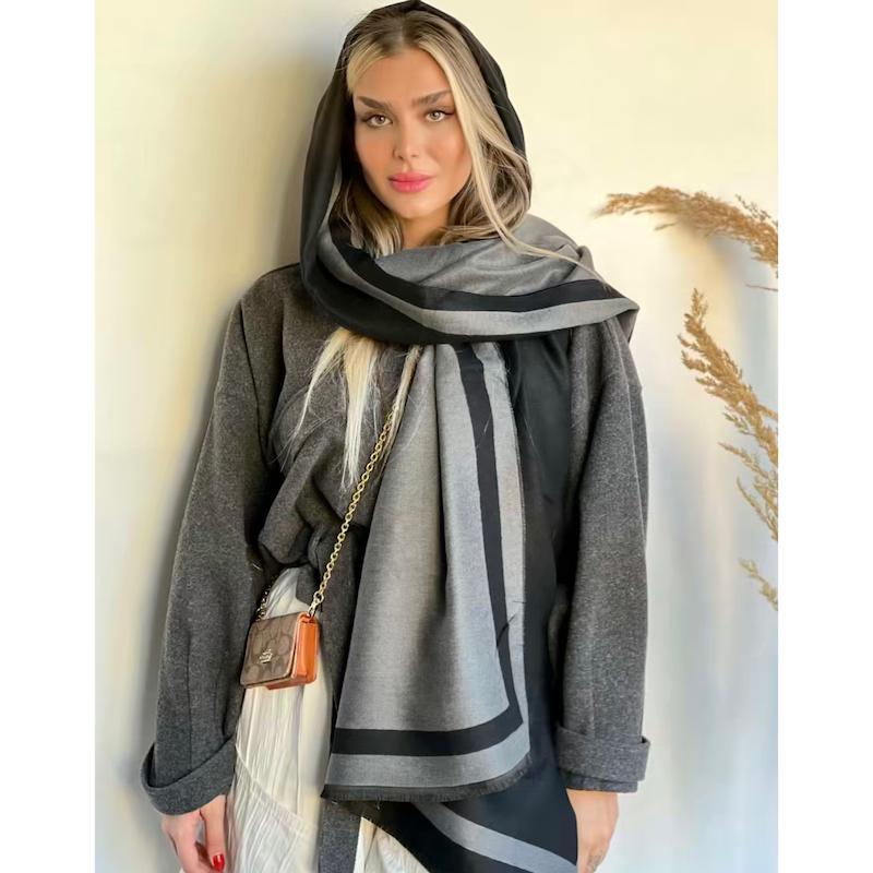 شال موهر وارداتی ساده 🖤