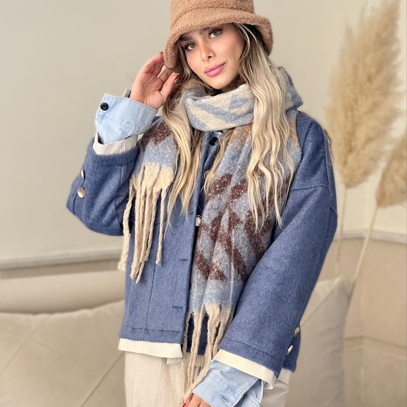 Big scarf  - بیگ اسکارف پلنگی ( رنگبندی ) 🧣 