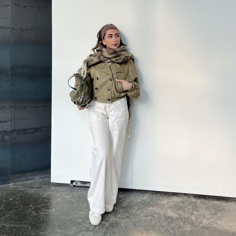 Big scarf  - بیگ اسکارف پلنگی ( رنگبندی ) 🧣 