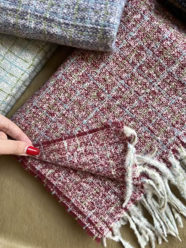 شال موهر چهارخونه وارداتی - رنگبندی 🎨