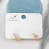 گوشواره حلقه‌ای زنانه مدل قلبی کد AAC1466