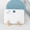 گوشواره حلقه‌ای زنانه مدل گره کد AAC1465