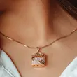 آویز زنانه ژوپینگ مدل قفل کد AAB8