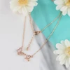 گردنبند زنانه مدل پروانه کد AAB351