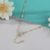 گردنبند زنانه مدل گل کد AAB376