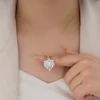 گردنبند زنانه ژوپینگ مدل قلب کد AAB552