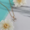 گردنبند زنانه ژوپینگ مدل پاپیون کد AAB479