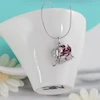 گردنبند زنانه با نگین سواروسکی مدل فیل آفریقایی کد AAB423
