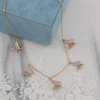 گردنبند زنانه ژوپینگ مدل پروانه کد AAB651