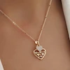 گردنبند زنانه ژوپینگ مدل قلب کد AAB755