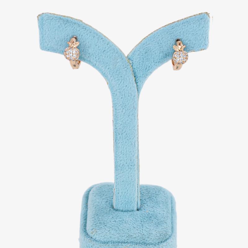 گوشواره حلقه‌ای زنانه ژوپینگ مدل میوه کد AAC1410