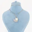 گردنبند زنانه ژوپینگ مدل قلب برفی کد AAB834