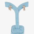 گوشواره حلقه‌ای زنانه ژوپینگ مدل گل رز کد AAC1403