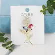 سنجاق سینه زنانه مدل گل رز کد AAG27