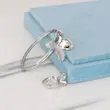 ست بنگل و انگشتر مدل گل پاسکال برونی کد AAA280