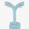 گوشواره حلقه‌ای زنانه ژوپینگ مدل گل کد AAC1294