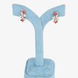 گوشواره حلقه‌ای زنانه ژوپینگ مدل پروانه کد AAC1355