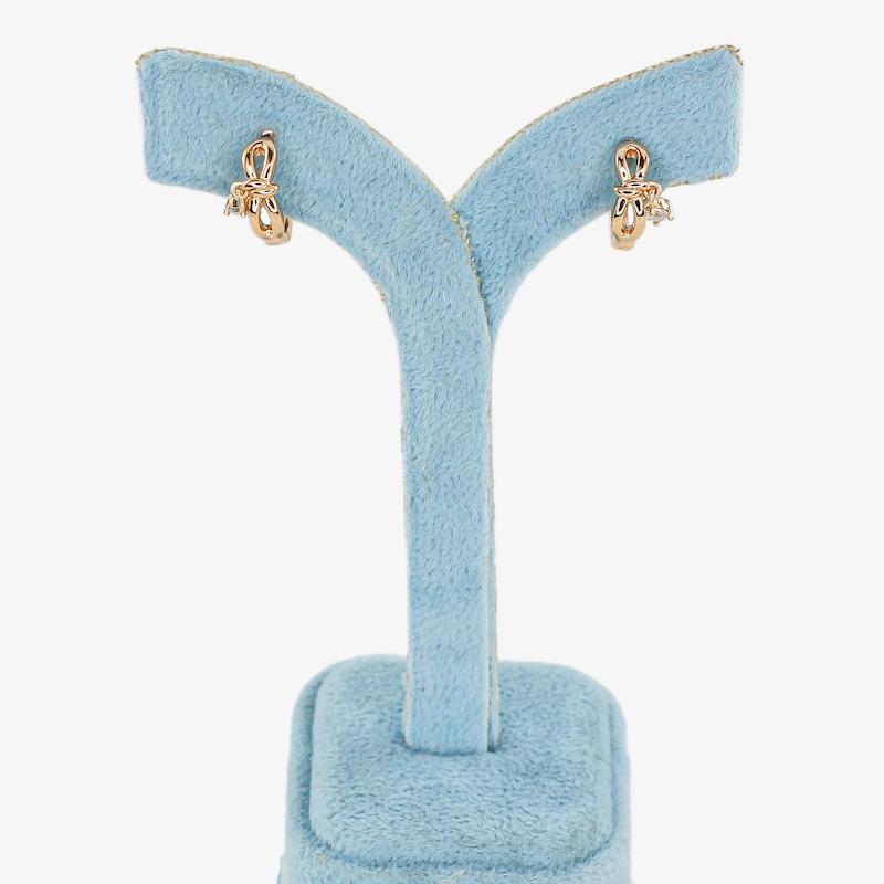 گوشواره حلقه‌ای زنانه ژوپینگ مدل پاپیون کد AAC1300