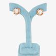 گوشواره حلقه‌ای زنانه ژوپینگ مدل گل کد AAC1290