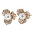 گوشواره میخی زنانه ژوپینگ مدل گل کد AAC1257